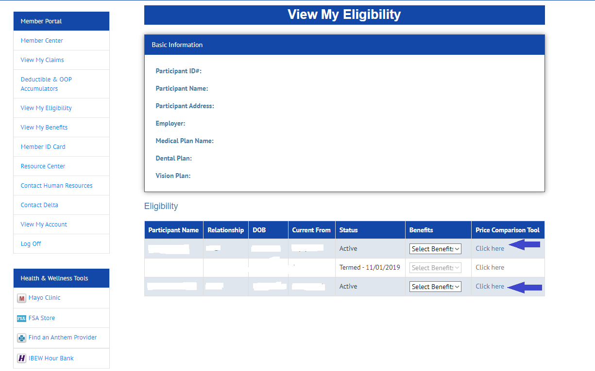 How to Access Price Comparison Tool Image Step 2